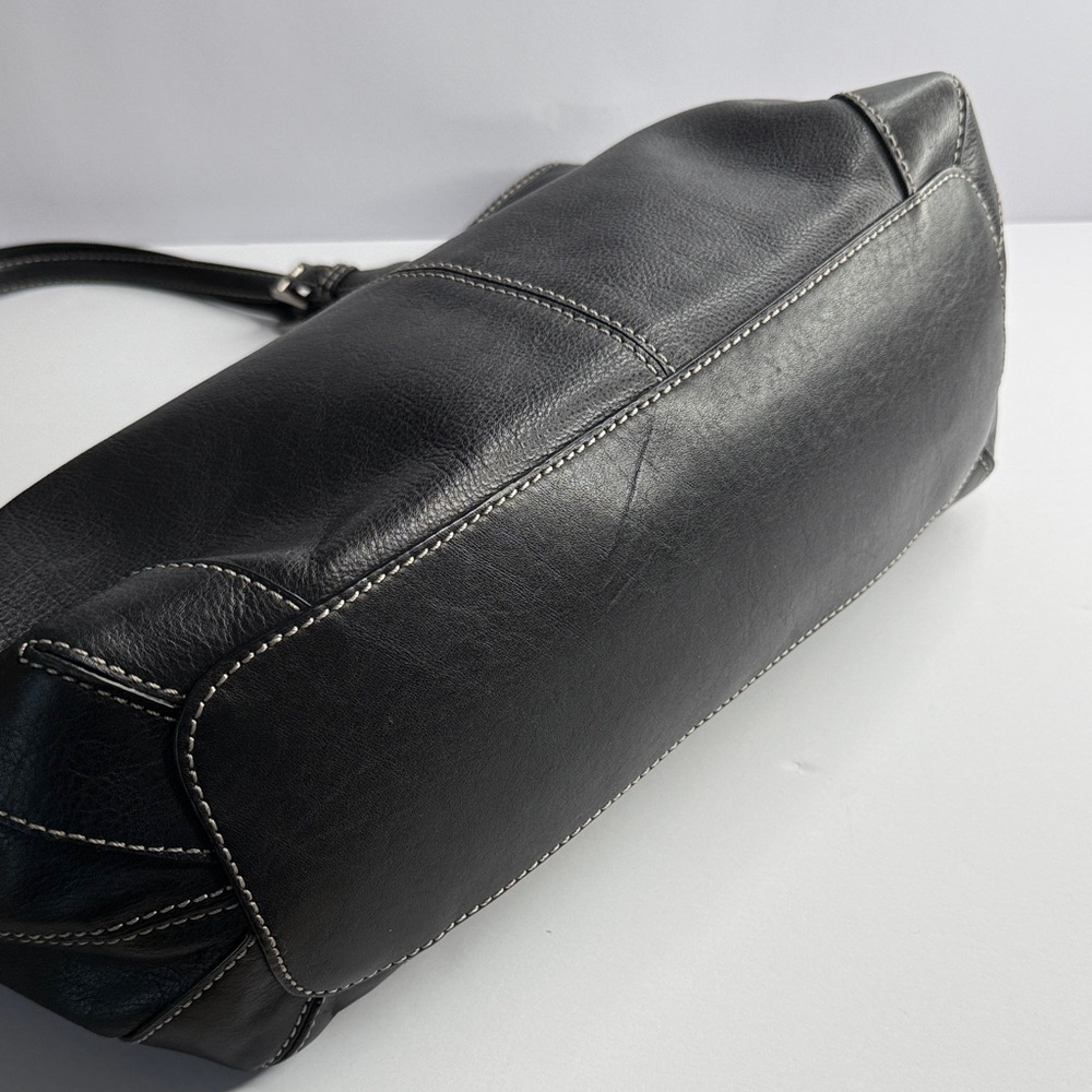 MICHAEL KORS Black Pebble Leather Tote B-0808 - Picture 5 of 10